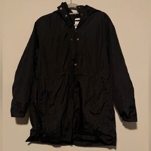 GUC A New Day Black Hooded Lightweight Raincoat in XL